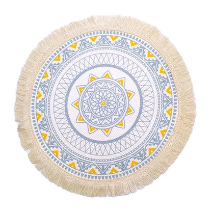 Boho Mandala Macrame Table Mats – Round & Washable