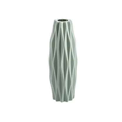 White Plastic Vase for Home Decoration