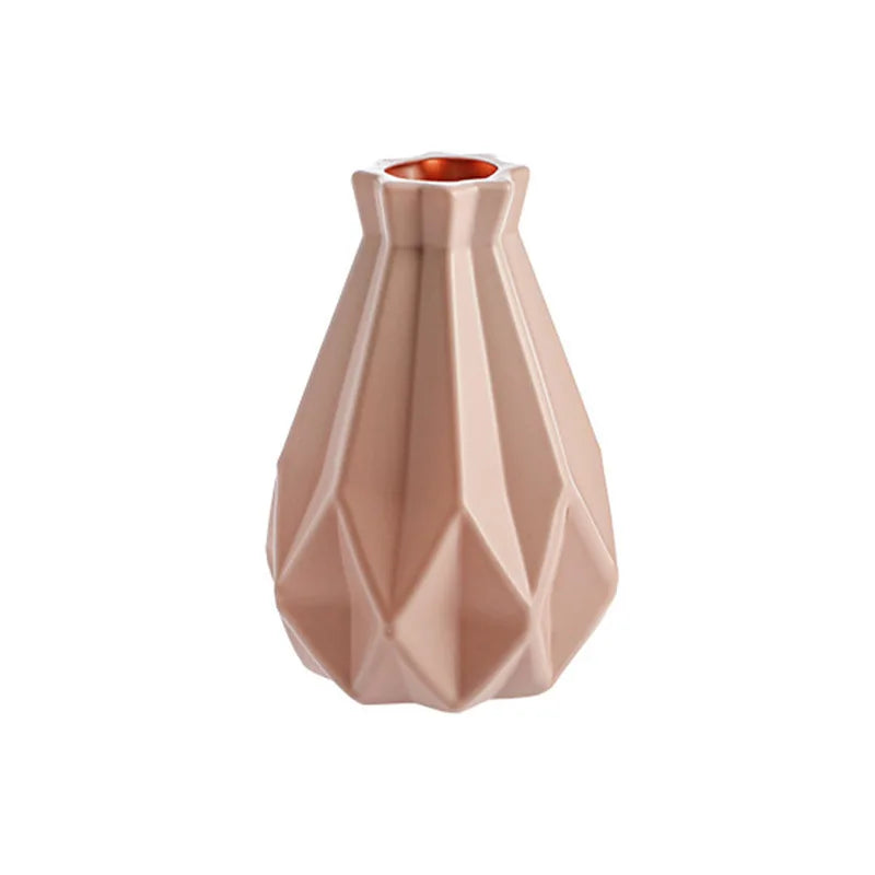 White Plastic Vase for Home Decoration