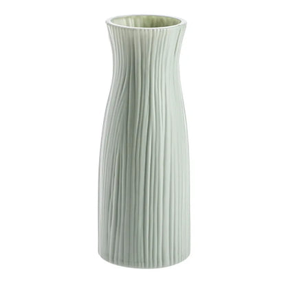 White Plastic Vase for Home Decoration