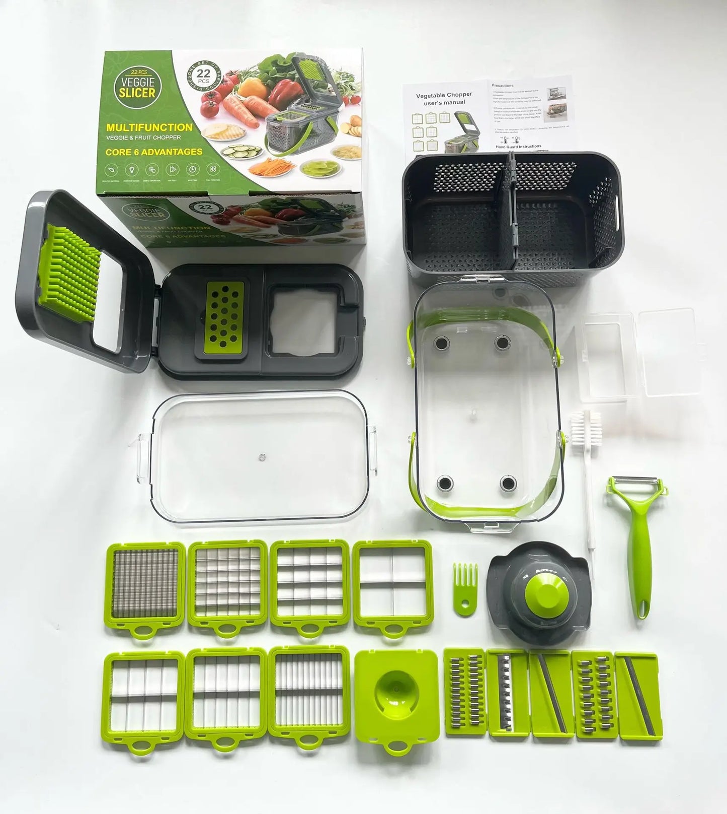 Multi-Function Vegetable Cutter & Slicer – Kitchen Chopper, Onion, Potato, Carrot Grater