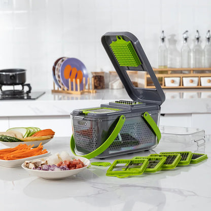 Multi-Function Vegetable Cutter & Slicer – Kitchen Chopper, Onion, Potato, Carrot Grater