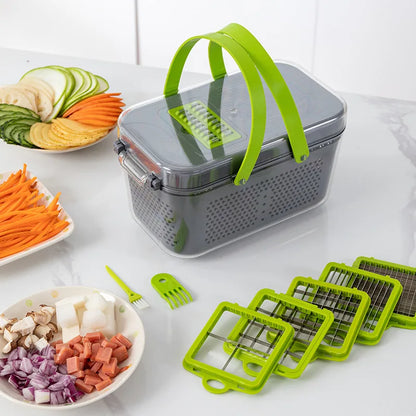 Multi-Function Vegetable Cutter & Slicer – Kitchen Chopper, Onion, Potato, Carrot Grater